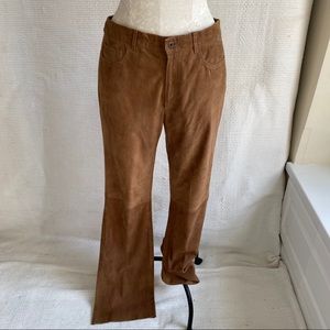 Polo Ralph Lauren 8 Suede Leather Bootcut Pants
